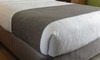 KTX Windsor Chenille Hotel Bed Scarf - Slate