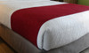 KTX Windsor Chenille Hotel Bed Scarf - Berry