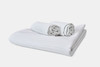Thomaston Mills American Luxury Lineage T-310 Soft White satin stripe duvet covers