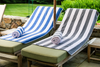 Breeze Pool Towels By 1899 Thomaston Mills Combed Extra-Long Staple American Cotton - White,Blue,Gray Color And All Sizes!