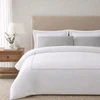 WestPoint Duvet Cover - Queen - Gryphon - Embroidery - Custom Order - White/Pearl Gray | Case of 4 | 1C27587