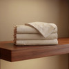 Bone T200 fitted sheet. Representative supplier collection image; sheet only. Other bedding and pillow inserts not included.