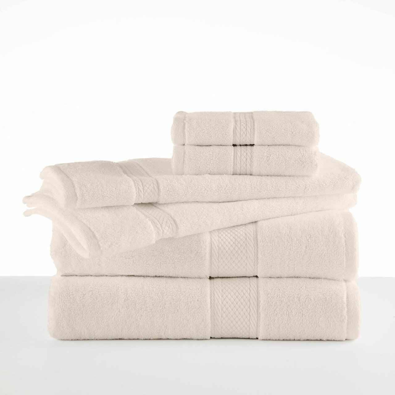 Plush Beige Bath Towels in Bulk