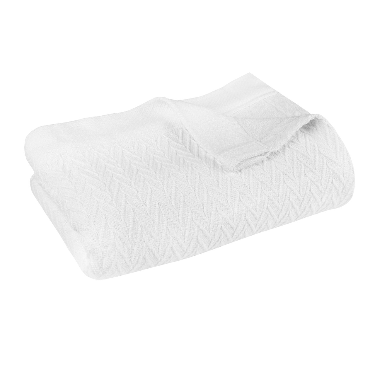 1888 Mills supplier gallery image - Magnificence Thermal Blanket - White - blanketsingle