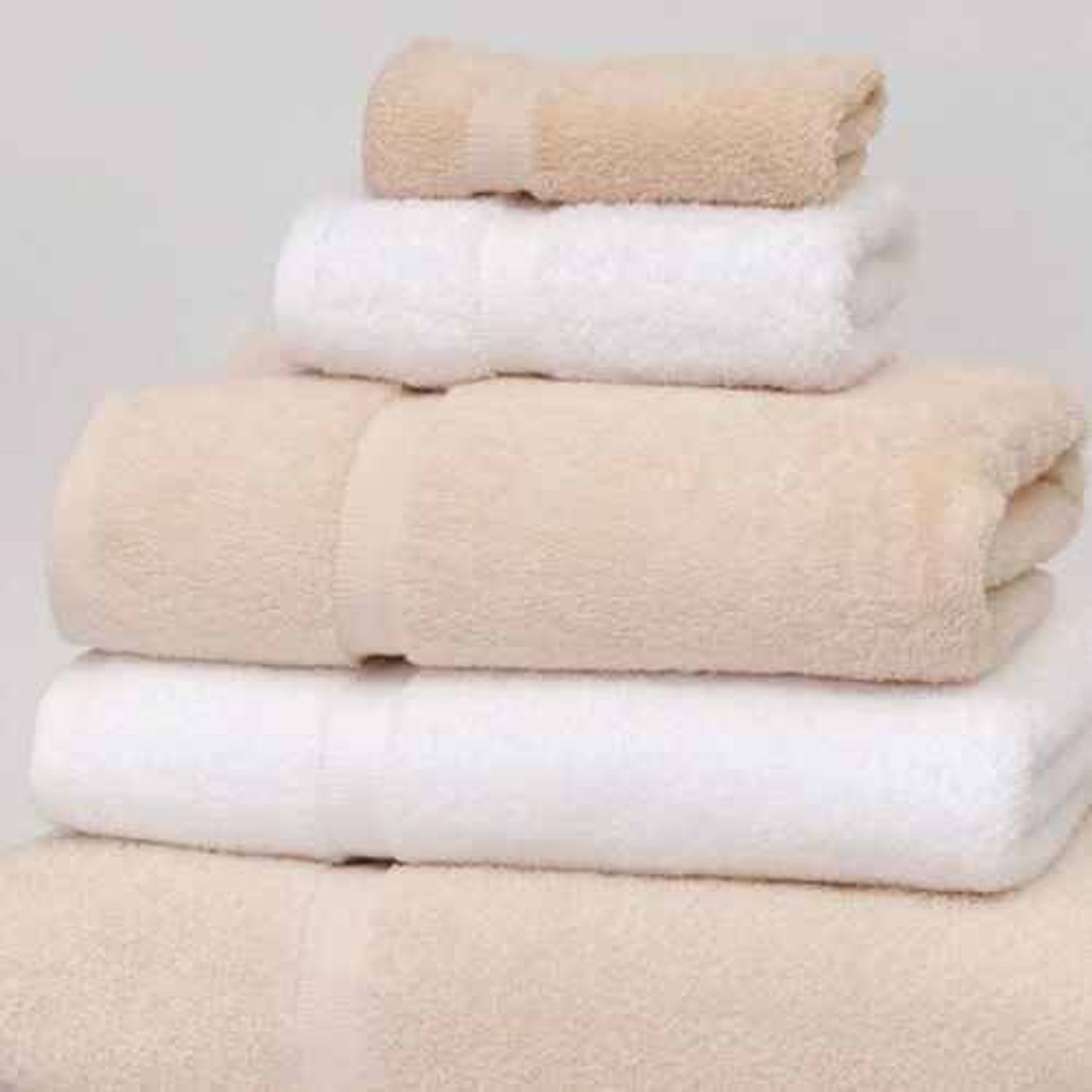 1888 Mills 1888 Mills or Premier Terry orBath Linen or White And Beige or 24 - 300 Per Pack Item