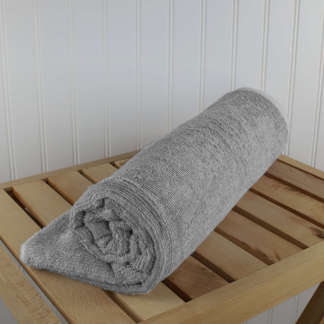 1888 Mills supplier gallery image - Fibertone Solid Pool Towel - Full Terry - solid_20grey_20fibertone_05_lifestyle