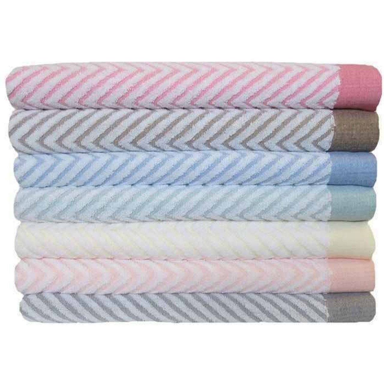 1888 Mills 1888 Mills Bath Sheets or Fibertone Chevron Jaquard Towel