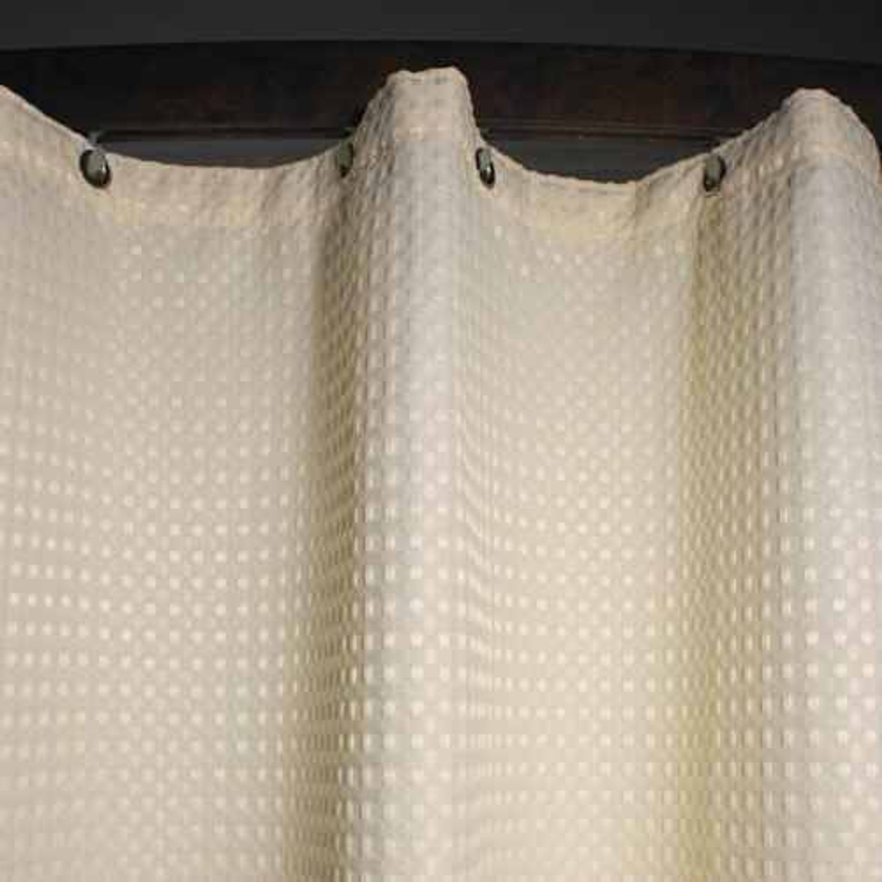 Kartri KARTRIor EXECUTIVEor WAFFLE FLAMEor RETARDANT POLYESTERor SHOWER CURTAIN W/ METAL GROMMETS PACK OF 6