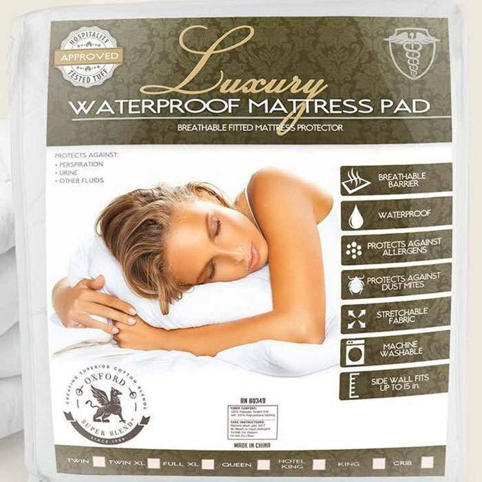 Ganesh Mills or Oxford Super Blend Ganesh Mills or Three or Layer Quilted Fitted or Waterproof Mattress Pad