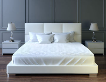 Ganesh supplier image - OXFORD THREE LAYER QUILTED BED PADS WATERPROOF FITTED WITH 2" ANCHOR BAND - C6294-F