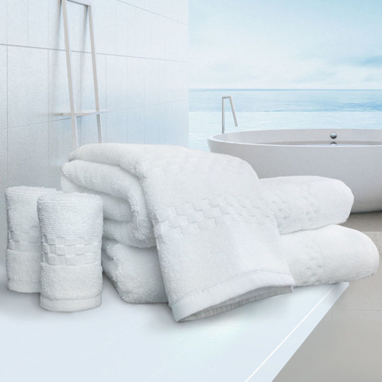 1888 Mills Bath Sheets, Aura Spa Collection