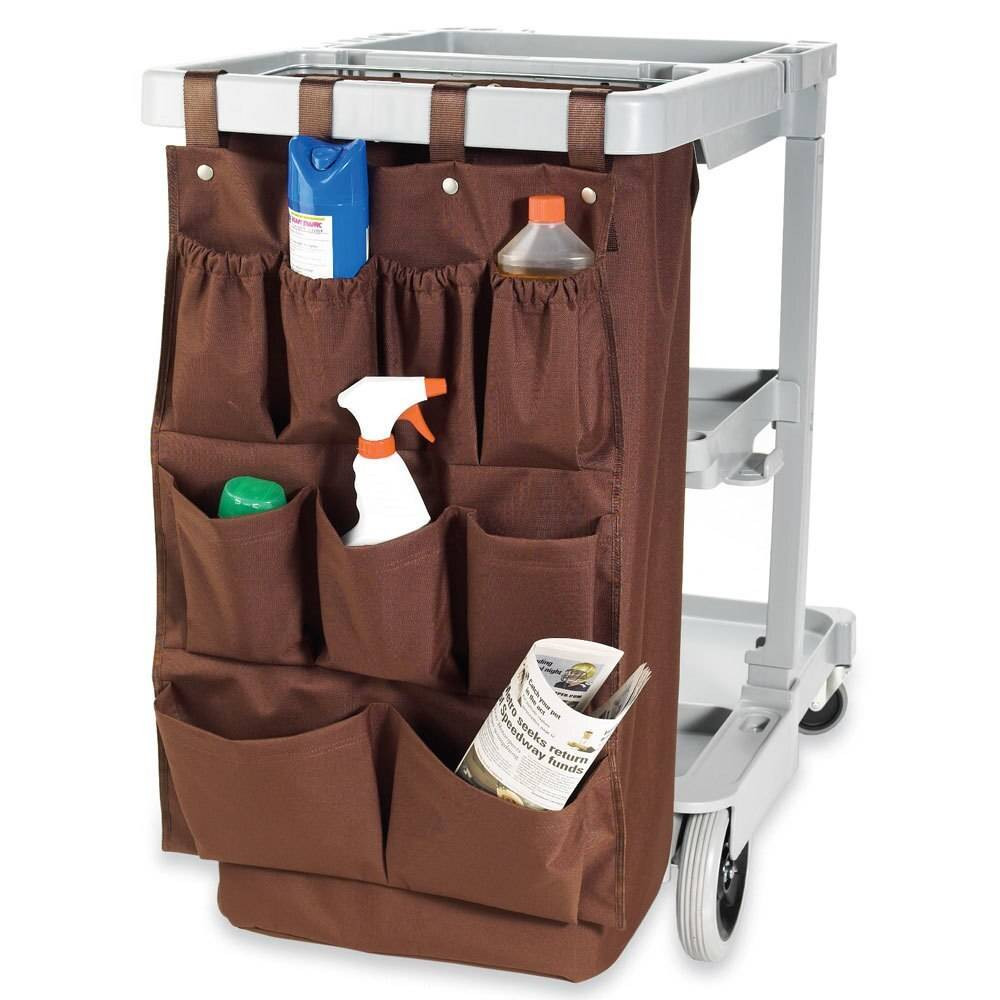 HOSPITALITY 1 SOURCE HOSPITALITY 1 SOURCE or 9 POCKET or X DUTY HOUSEKEEPING or CADDY BAGS or 19x32 or BROWN or 24 PER CASE