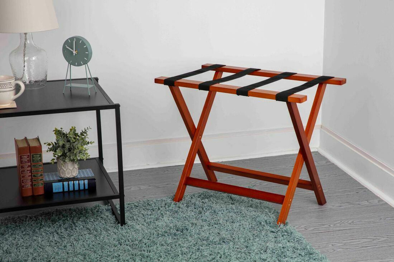 DELUXE WOODEN LUGGAGE RACK