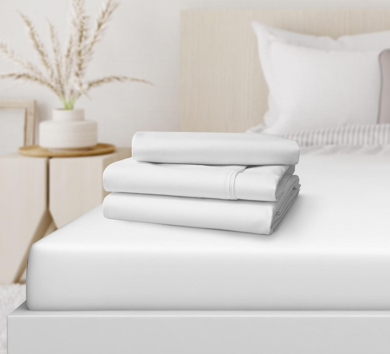 Ganesh Mills | Oxford Super Blend Oxford Dormi Bene - Luxury Bed Sheets | Polyester/Modal - All Sizes 
