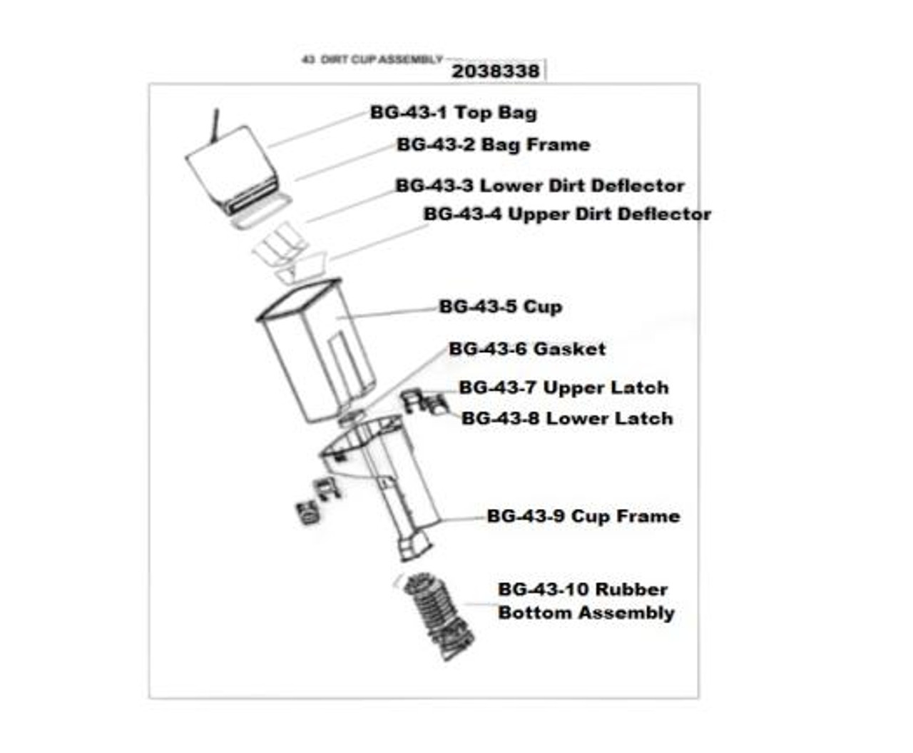  Bissell 12" Advance Filtration Commercial Upright vacuum - BG100 