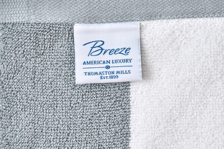 Breeze Pool Towels By 1899 Thomaston Mills Combed Extra-Long Staple American Cotton - White,Blue,Gray Color And All Sizes!