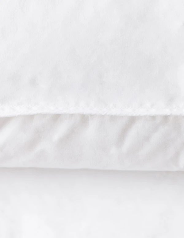 Humanity soft hotel pillow cotton shell detail