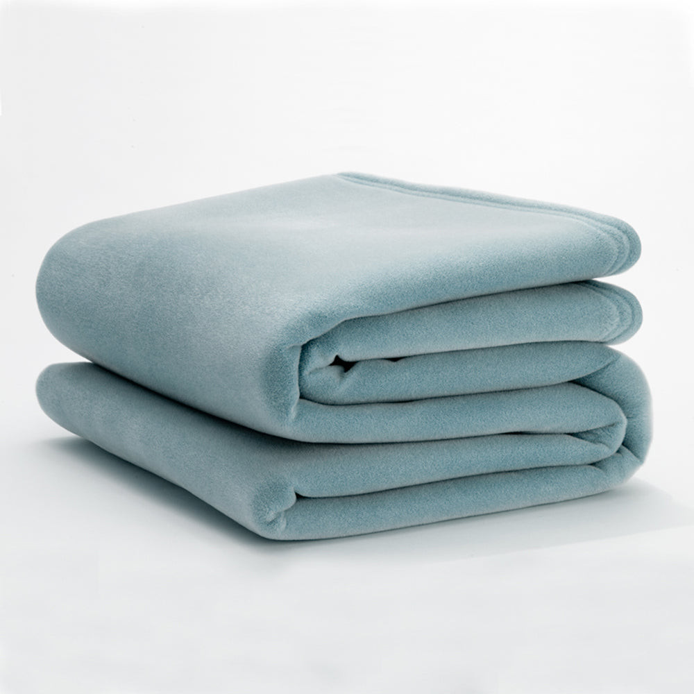 Vellux Blue Bell blanket. Representative supplier collection image; blanket only. Other bedding and pillow inserts not included.