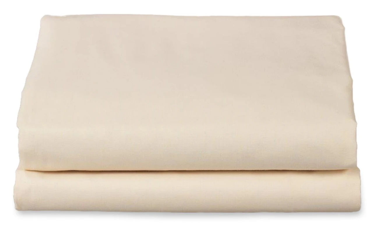 Bone T300 flat sheet. Representative supplier collection image; sheet only. Other bedding and pillow inserts not included.