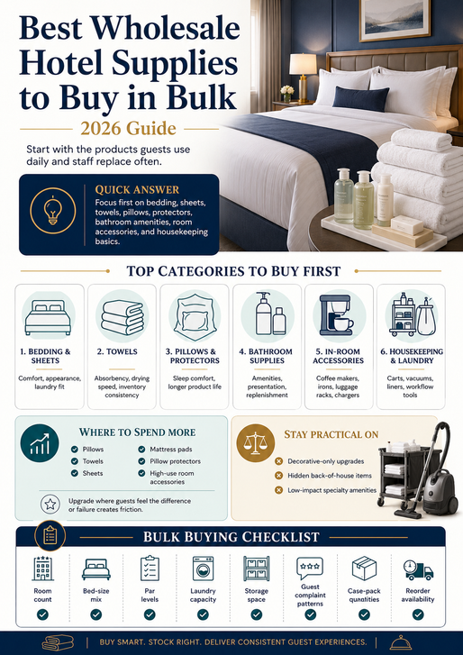 Best Wholesale Hotel Supplies for Bulk Buying in 2026