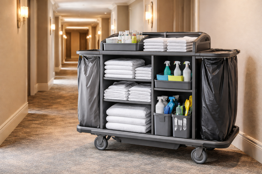 Housekeeping Cart Setup: What Hotels Should Keep on Every Cart
