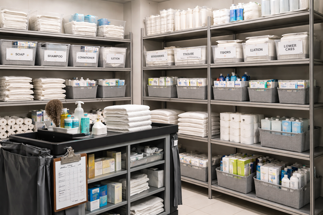 How to Stock Hotel Bathroom Amenities Without Overstocking