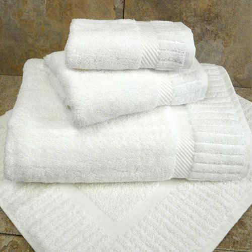 1888 Mills Oasis Bath Towels 27x54 100% Ring Spun 2-Ply Combed Cotton Loops  White 3 Dz Per Case