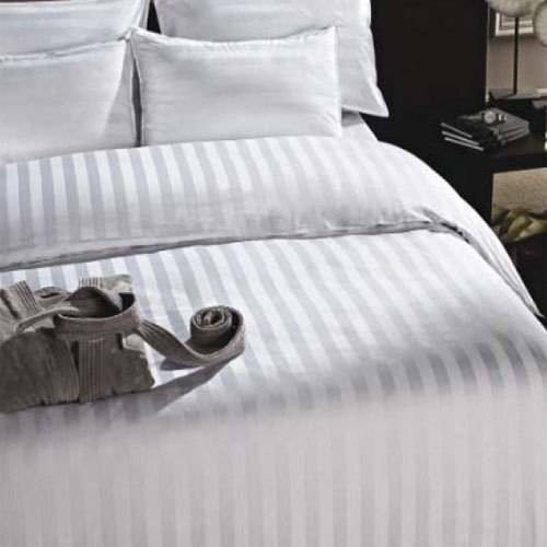 Ganesh Mills or Oxford Super Blend Ganesh Mills or T-250 Tone on Tone Stripe Duvet Covers Twinor Pack of 12