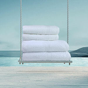 Ganesh Mills or Oxford Super Blend Oxford Silver Merlin Bath Towels