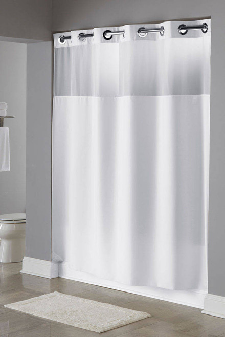 Focus Product Group Illusion or Hookless Shower Curtain or Pack of 12