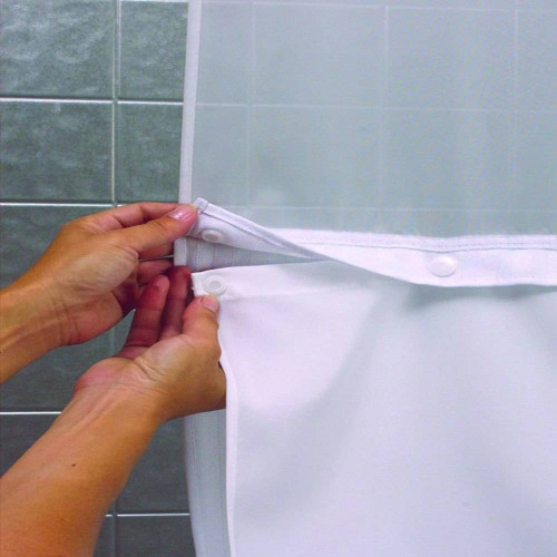 Focus Product Group Stratus Window Hookless shower curtain or Pack of 12