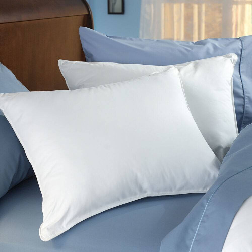 lb Laura Benasse Liv Diamond Elegant Bed Pillows for Sleeping Queen Size 4 Pack Pillows, Hotel Pillows for Side Back & Stomach Sleepers, 100% Cotton