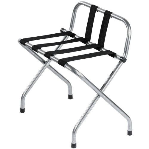 HOSPITALITY 1 SOURCE HOSPITALITY 1 SOURCE or POWDER COAT LUGGAGE RACK or BACK and BLACK STRAPS or HAMMERTONE FINISH 4 PER CASE