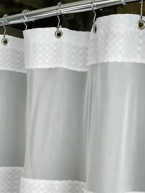 Kartri manufacturer photo - CTY Waffle Shower Curtain with Window - 2