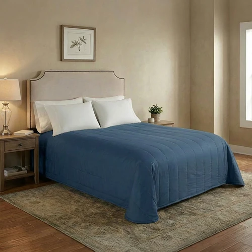 Martex Basics Channel Quilt Bedspread | Cap Twin and Twin