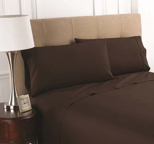 WestPoint Flat Sheet - King - Martex Colors 200 - Chocolate | Case of 12 | 1A30684