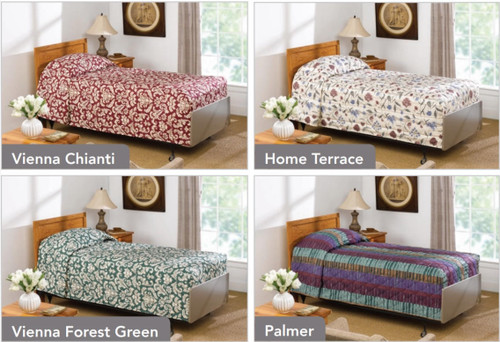 Original Martex Mainspread parent photo: Vienna Chianti is shown at top left. This listing sells that bedspread only; other patterns and room furnishings are excluded. See listing for size and case quantity.