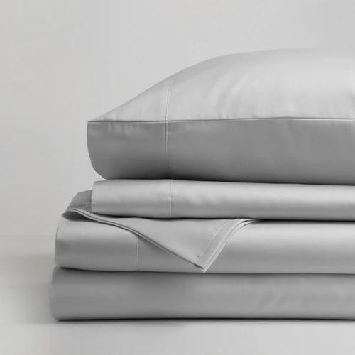 WestPoint Fitted Sheet - King - Gryphon Solid - Custom Order - Pearl Grey | Case of 6 | 1S33548