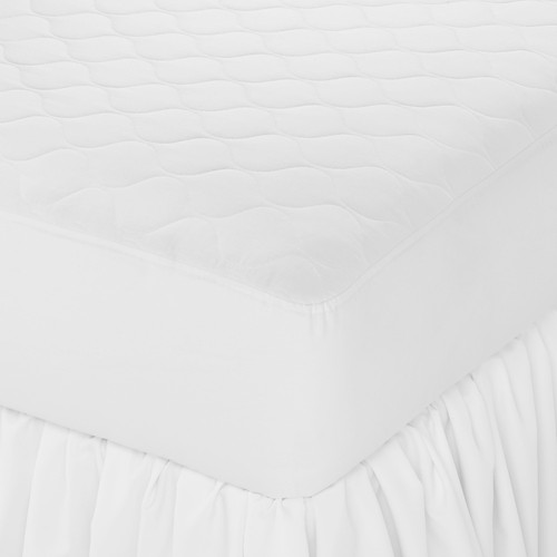 Ultra Touch fitted mattress pad. Representative supplier collection image; mattress pad only. Other bedding and pillow inserts not included.