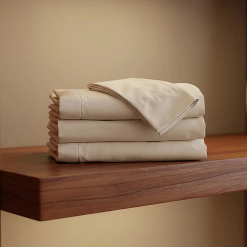 Bone T200 fitted sheet. Representative supplier collection image; sheet only. Other bedding and pillow inserts not included.