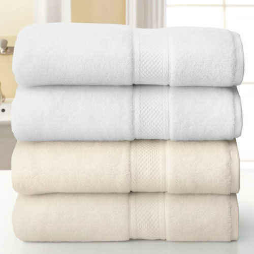 Martex Grand Patrician Suites Dobby Border Bath Rug 20x32 100% Ring Spun  Cotton White 1