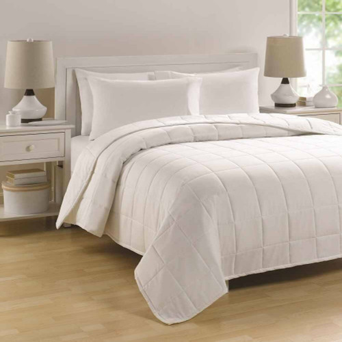 Martex Basics Quilted Blanket White Per Case (martex-quilted