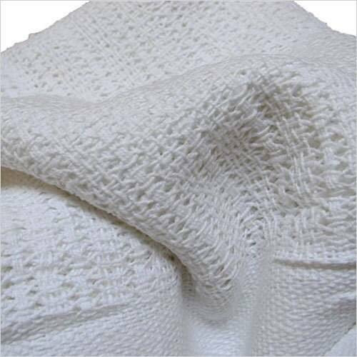 Basket Weave Blanket - 100% Cotton Thermal Blanket