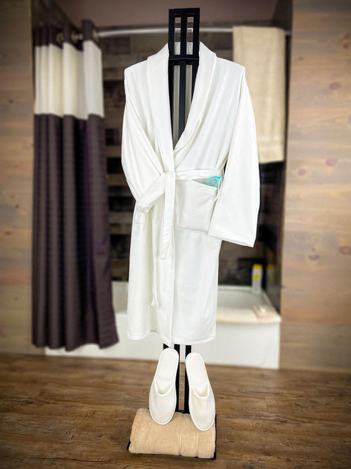 VIP【送料関税込】BRUNELLO CUCINELLI COTTON BATHROBE Brunello Cucinelli Belted Cotton Bath Robe | Neutrals