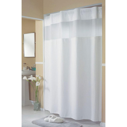 Hookless Mini Waffle Shower Curtain - Easy & Elegant
