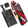 Gens ace G-Tech 5000mAh 7.4V Battery and Imars Mini Charger Bundle