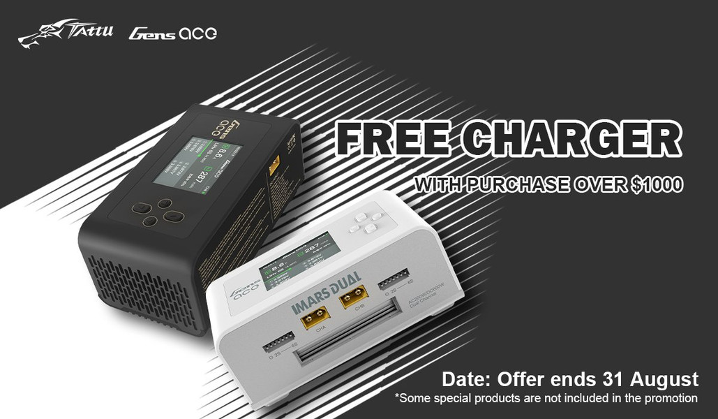 Get Free Imars Dual Charger with a purchase of over $1000