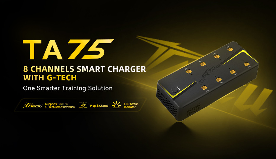 New Release: TA75 8-Channel Smart Charger | Launches for Smarter, Faster Mini Drone Charging