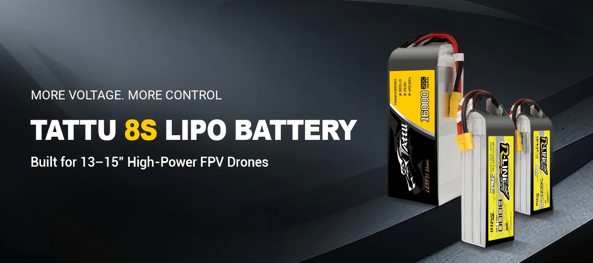 Tattu 8S LiPo Battery for 13–15 Inch FPV Drones