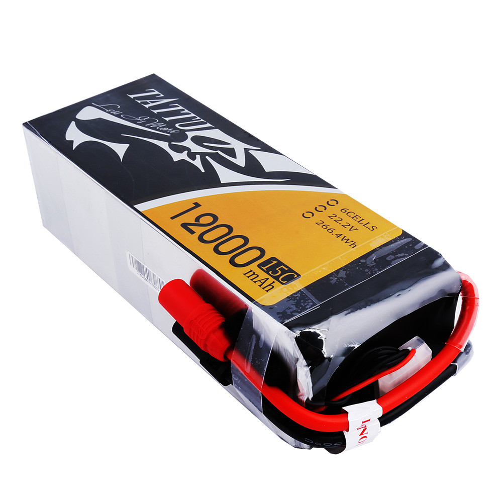 Tattu 15C 6S 12000mAh Battery Pack with AS150 +XT150 Plug
